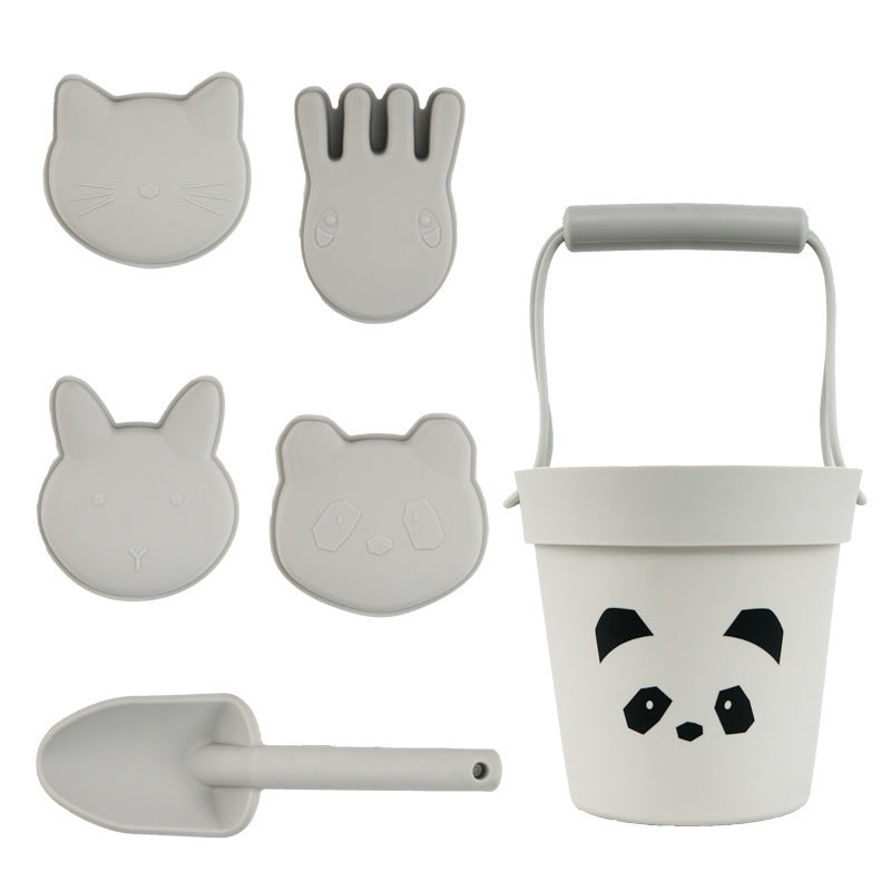 Pack & Play Beach Toy Set – Flexible Silicone Buckets for Creative Sandcastles